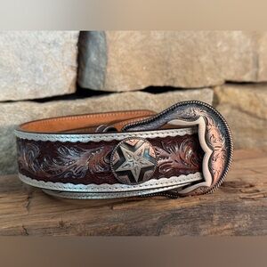 3D Western Leather Belt